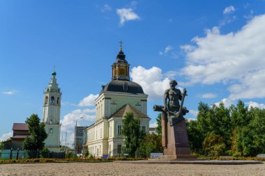 Tula, Rusya - 22 Ağustos 2020: Nikita Demidov Anıtı