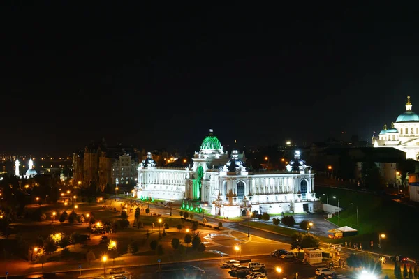 Kazan Russie Août 2020 Palais Des Fermiers Nuit — Photo