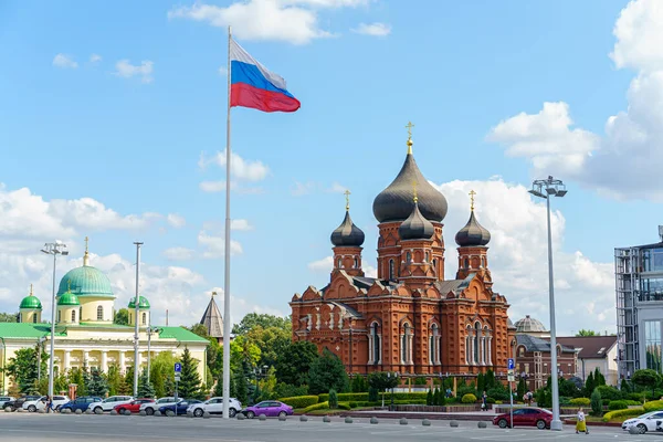 Tula Oroszország 2020 Augusztus Boldogságos Szűz Mária Mennybemenetele Katedrális — Stock Fotó