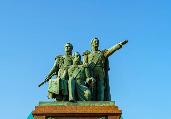 Novorossiysk Rusland September 2020 Monument Oprichters Van Novorossiysk Raevsky Lazarev — Stockfoto