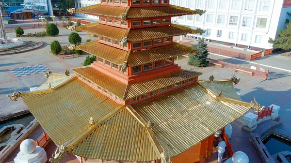 Elista Rusia Agosto 2021 Pagoda Los Siete Días Una Pagoda — Foto de Stock