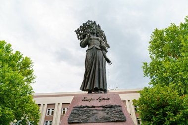 Krasnodar, Rusya - 27 Ağustos 2020: Clara Luchko. Anıt, anıt