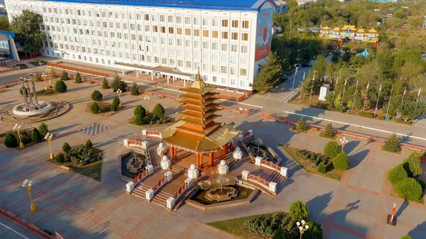 Элиста Россия Августа 2021 Года Пагода Семи Дней Пагода Центральной — стоковое фото