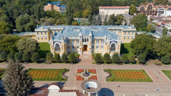 2021年8月30日 俄罗斯 基洛沃茨克 纳兹恩主要浴场 基洛沃茨克 Kurortny大道 Aerial View — 图库照片