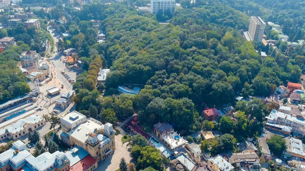 Kislovodsk Russia August 2021 Railway Station Kislovodsk Aerial View — Stock Photo, Image