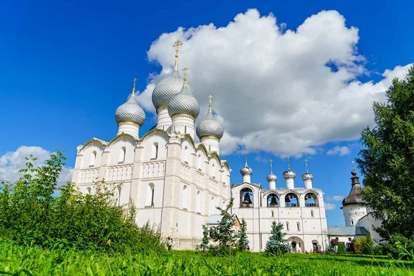 Rostov Rusko Katedrála Nanebevzetí Panny Marie Rostov Kreml — Stock fotografie