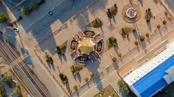 Elista Russia Pagoda Seven Days Pagoda Central Lenin Square Aerial — Stock Photo, Image