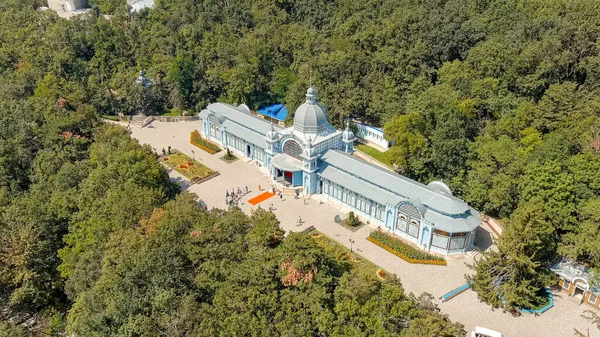 Żeleznovodsk Rosja Galeria Puszkina Park Zdrojowy City Resort Widok Powietrza — Zdjęcie stockowe