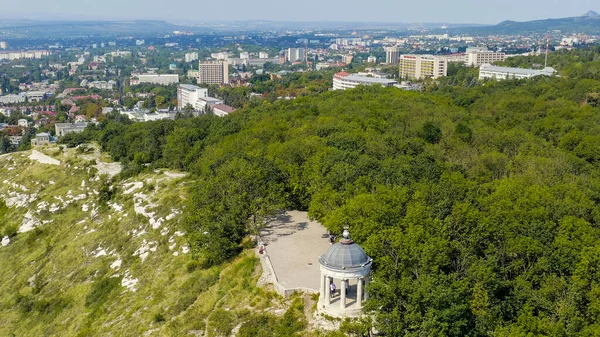 Pyatigorsk Rusya Mikhailovskaya Dağı Gözlem Platformu Emanuelevsky Parkı Hava Manzarası — Stok fotoğraf