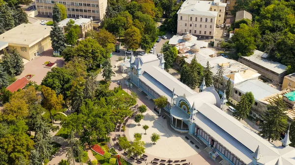 Pyatigorsk 俄罗斯 Lermontov Gallery Park Flower Garden Aerial View — 图库照片