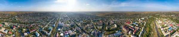 Elista Russia Panorama City Morning Aerial View Parorama 360 — Stock Photo, Image