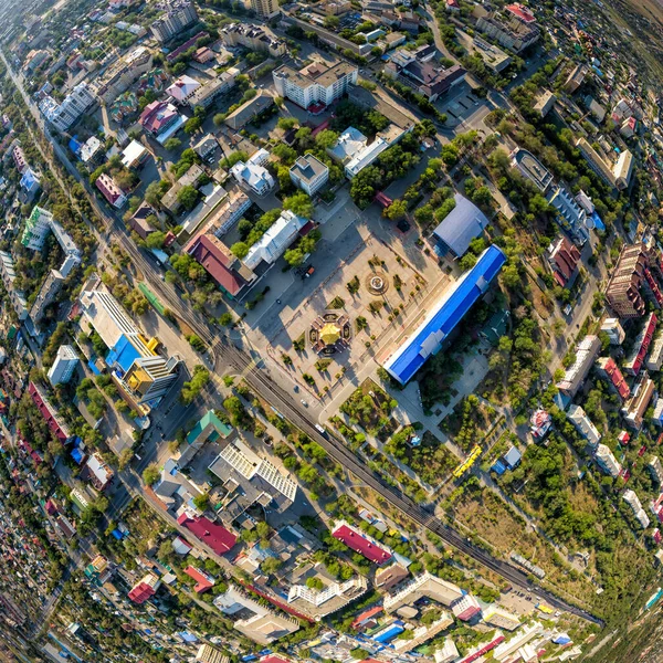 Elista 俄罗斯 七天宝塔 列宁广场空中景观 — 图库照片