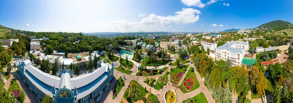 Pyatigorsk Rusia Galería Lermontov Park Flower Garden Vista Aérea Panorama —  Fotos de Stock
