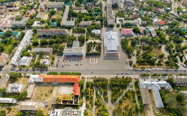 Syzran Rusia Plaza Central Con Administración Panorama Parte Central Ciudad — Foto de Stock