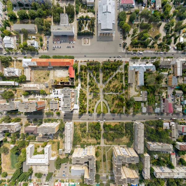 Syzran Rússia Praça Central Com Administração Panorama Parte Central Cidade — Fotografia de Stock