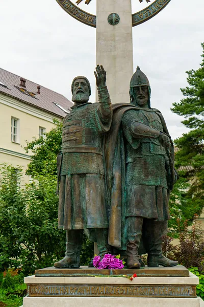 Jaroslawl Russland August 2020 Denkmal Für Minin Und Poscharski — Stockfoto
