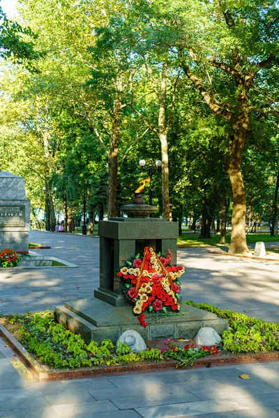 Novorossiysk Russia Settembre 2020 Monumento Fuoco Della Gloria Eterna Piazza — Foto Stock