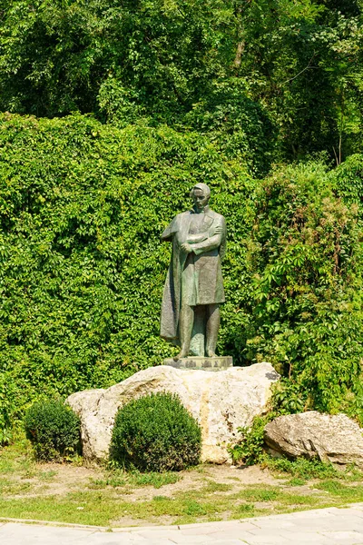 Zheleznovodsk Oroszország Augusztus 2021 Monument Lermontov Vagyok Található Üdülőpark Zheleznovodsk — Stock Fotó