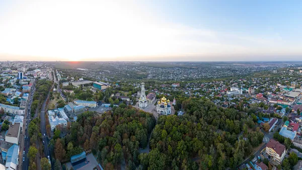 Stavropol Rusland Kathedraal Van Kazan Ikoon Van Moeder Gods Luchtfoto — Stockfoto