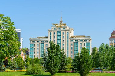 Kazan, Rusya - 5 Ağustos 2020 Bilyar Palace Oteli. Yaz