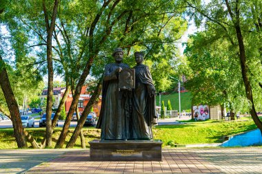Sergiev Posad, Rusya - 18 Ağustos 2020: Murom 'dan Peter ve Fevronia