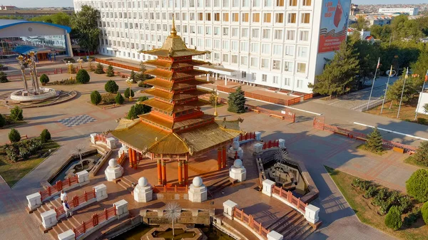Elista Rusia Agosto 2021 Pagoda Los Siete Días Una Pagoda — Foto de Stock