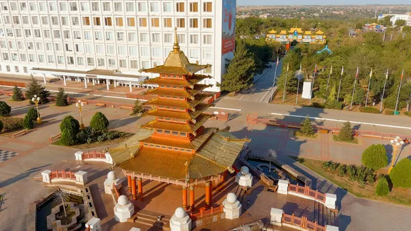 Elista Rusia Agosto 2021 Pagoda Los Siete Días Una Pagoda — Foto de Stock