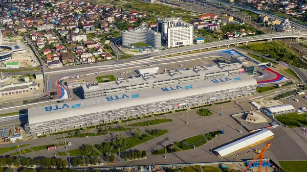 Sochi Rusia Septiembre 2021 Sochi Autodrom Soportes Principales Parque Olímpico — Foto de Stock
