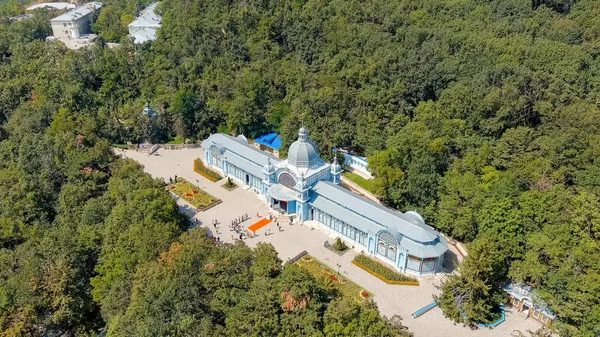 Zheleznovodsk Rusya Puşkin Galerisi Spa Parkı Şehir Resort Hava Görünümü — Stok fotoğraf