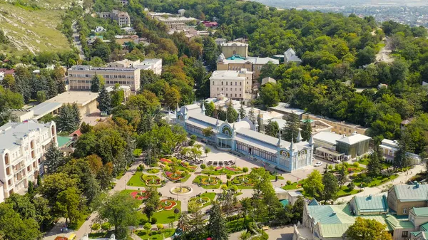 Pyatigorsk Oroszország Lermontov Galéria Park Flower Garden Aerial View — Stock Fotó
