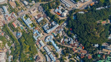 Kislovodsk, Rusya. Kurortny Bulvarı, Kislovodsk şehrinin tatil köyü parkında.  