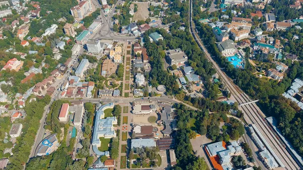 Kislovodsk Oroszország Kurortny Boulevard Kislovodsk Város Üdülőparkjában Található Vasútállomás Kislovodsk — Stock Fotó