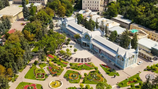 Pyatigorsk 俄罗斯 Lermontov Gallery Park Flower Garden Aerial View — 图库照片