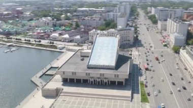 Kazan, Rusya. Galiaskar Kamala adlı Tatar Devlet Akademik Tiyatrosu. 4K