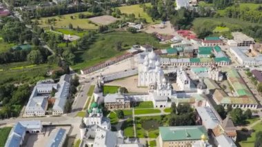 Rostov, Rusya. Rostov Kremlin. Büyük Rostov şehrinin en büyük cazibesi. 4K