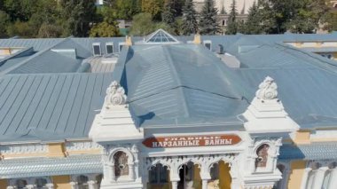 Kislovodsk, Rusya. Ana Narzan Hamamları, Kislovodsk. Kurortny Bulvarı. 4K