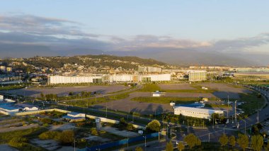 Sochi, Rusya - 4 Eylül 2021: Sirius - Bilim ve Sanat Parkı Kültür Merkezi. Sirius Üniversitesi, Hava Görünümü  