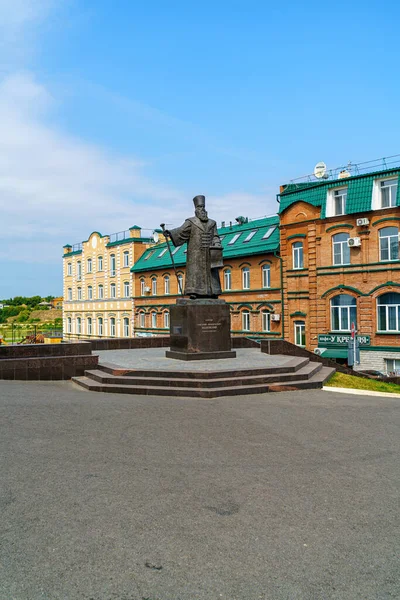 러시아 2021 Monument 코즐로프 Voivode Grigory Afanasyevich Kozlovsky Syzran 도시의 — 스톡 사진