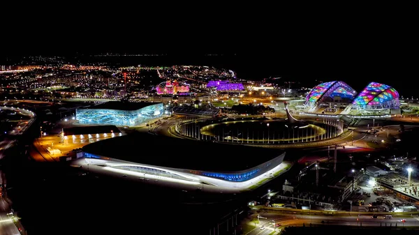 Sochi Ρωσία Σεπτεμβρίου 2021 Ολυμπιακή Φλόγα Fisht Arena Adler Arena — Φωτογραφία Αρχείου