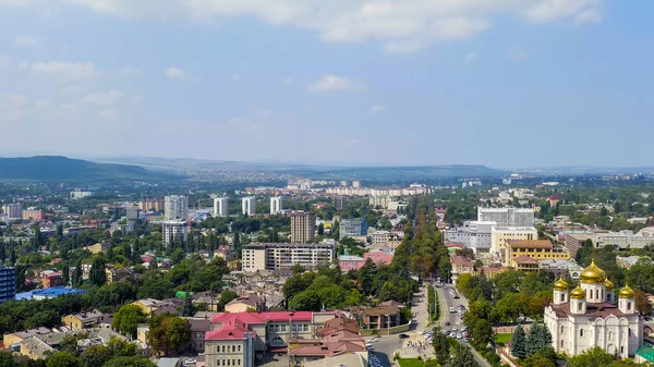 Pyatigorsk Rusia Panorama Ciudad Desde Aire Vista Aérea —  Fotos de Stock