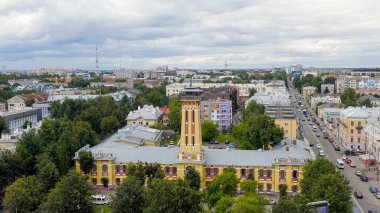 Rusya, Yaroslavl - 13 Ağustos 2020: 1, Gözlem Kulesi, Hava Görüntüsü  