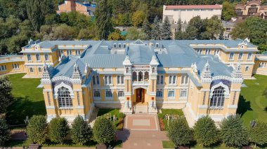 Kislovodsk, Rusya - 30 Ağustos 2021: Ana Narzan Hamamları, Kislovodsk. Kurortny Bulvarı, Hava Manzarası  