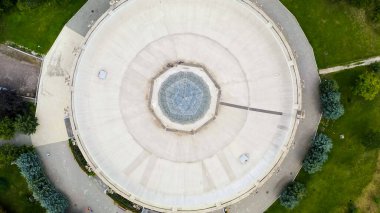 Essentuki, Rusya - 31 Ağustos 2021: Mineral yayları içme galerisi, Aerial View  