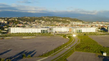 Sochi, Rusya - 4 Eylül 2021: Sirius - Bilim ve Sanat Parkı Kültür Merkezi. Sirius Üniversitesi, Hava Görünümü  