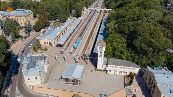 Kislovodsk Rusland Augustus 2021 Station Kislovodsk Uitzicht Lucht — Stockfoto