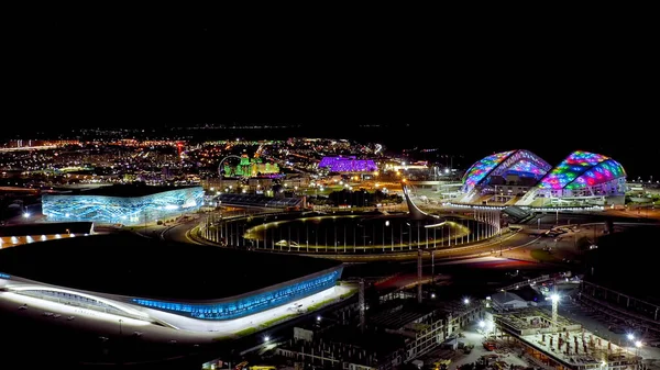 Sochi Rusya Eylül 2021 Olimpiyat Alevi Fisht Arena Lunapark Otel — Stok fotoğraf