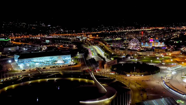 Sotschi Russland September 2021 Freizeitpark Und Bogatyr Hotel Olympiapark Sotschi — Stockfoto