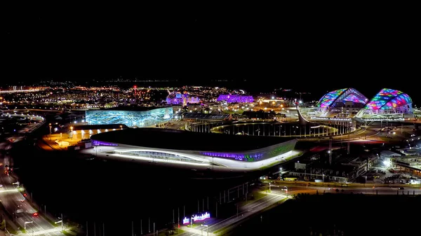 Sochi Russia September 2021 Olympic Flame Fisht Arena Adler Arena — Stock Photo, Image