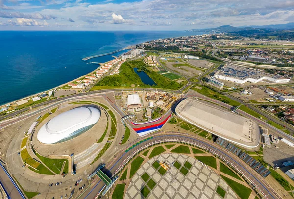 Sochi Rusia Septiembre 2021 Olympic Sochi Park Arena Puck Grande — Foto de Stock