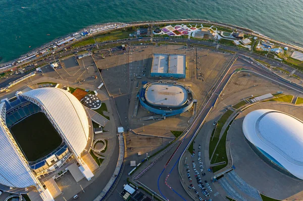 Sotchi Russie Septembre 2021 Puck Patinoire Fisht Arena Quai Parc — Photo